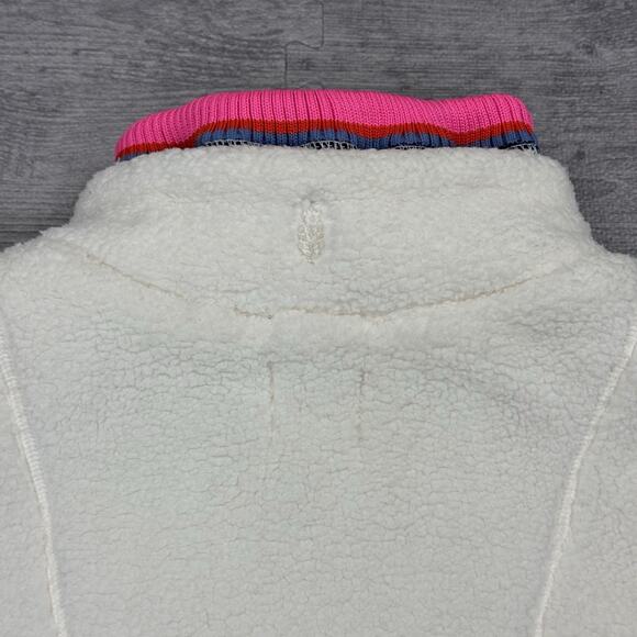 Free People FP Movement Over the Rainbow Sherpa Fleece Women’s Size M $198 White - Picture 12 of 13